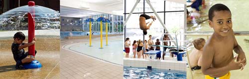 Piscine, pataugeoires, jeux d'eau