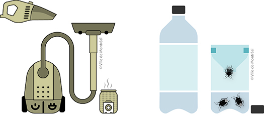 Mesures préventaires - aspirateur et piège-bouteille