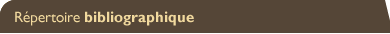 R�pertoire bibliographique