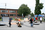 Skate park situé dans l'arrondissement d'Anjou