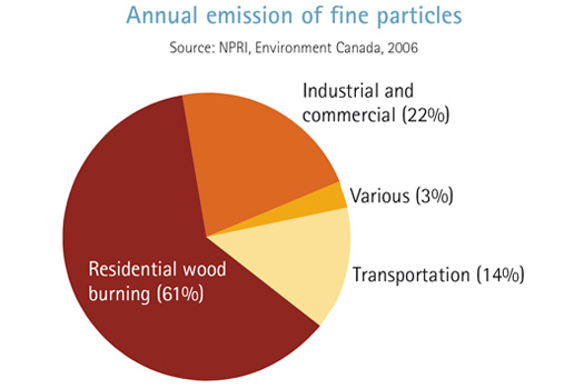 Annual emission of fine particles