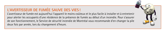Rappel pour changer la pile de l'avertisseur Rappel pour changer la pile de l'avertisseur