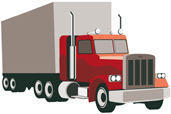 Camion de transport routier