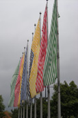 Neuf couleurs au vent (1996) Daniel Buren - Parc Lafontaine