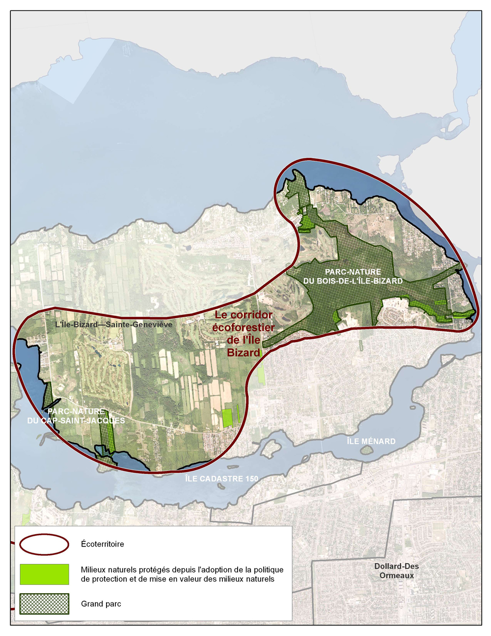 Ville de Montréal Réseau des grands parcs Corridor écoforestier de