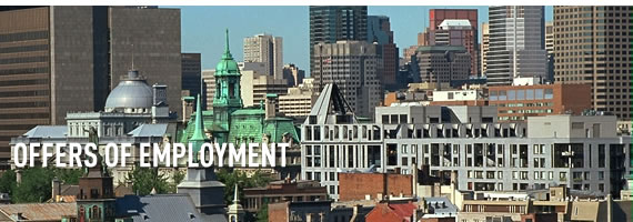 Offers of employment