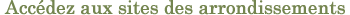 Accédez aux sites des arrondissements