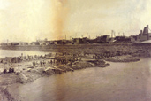 Construction du canal de l’Aqueduc, vers 1914