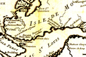 Plan du secteur de Pointe-Claire, 1744
