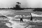 Pêche dans les rapides de Lachine, 1901