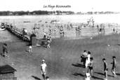 Plage Bissonnette sur l'île Sainte-Thérèse, vers 1950