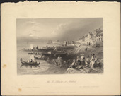 Le port de Montréal, vers 1822