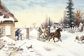 Habitants fuyant le poste de péage, 1897