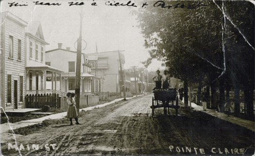 La rue principale du village de Pointe-Claire