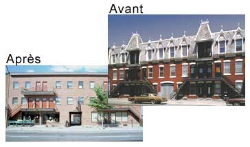 Exemple d�une r�novation avant-apr�s