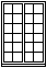 Croquis des carreaux d&rsquo;une fen&ecirc;tre