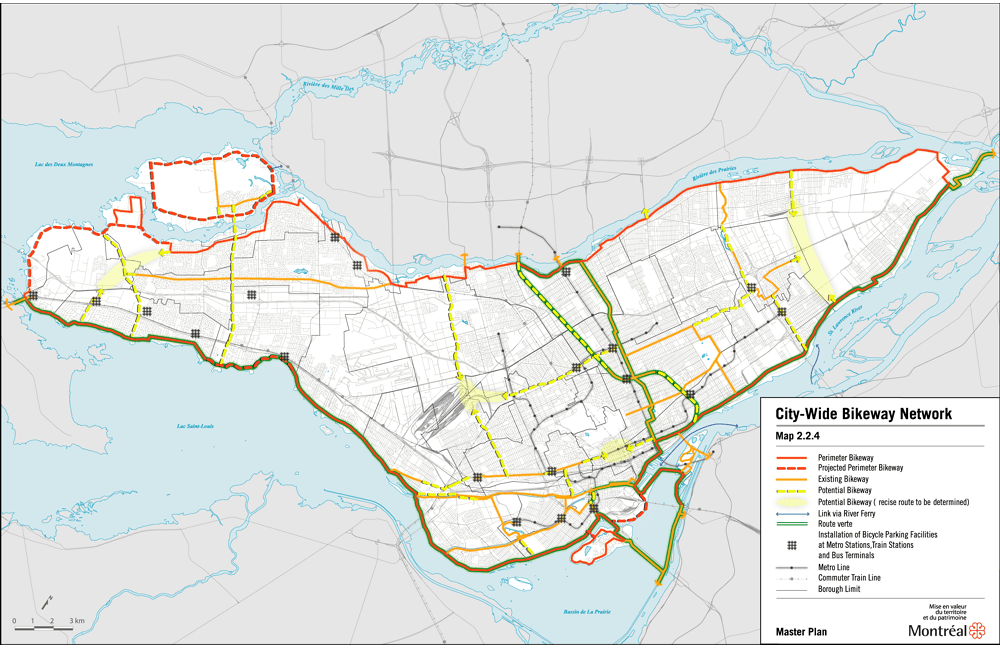 Map 2.2.4 City-wide bikeway network