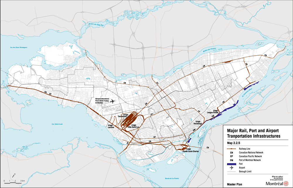 Map 2.2.5 Major rail, port and airport transportation infrastructure