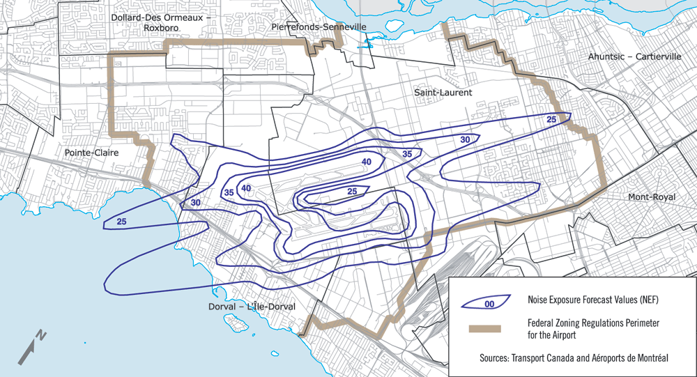Illustration 2.7.2 Land use constraints related to the airport