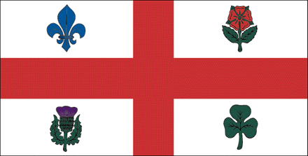 Le drapeau de la Ville de Montréal