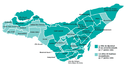 Le territoire au 1er janvier 2006