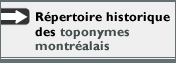 Répertoire historique des toponymes montréalais