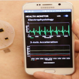 Soft, stick-on patch collects, analyzes and transmits health metrics from body to smartphone