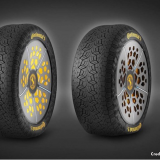 This connected tire can change pressure based on weather