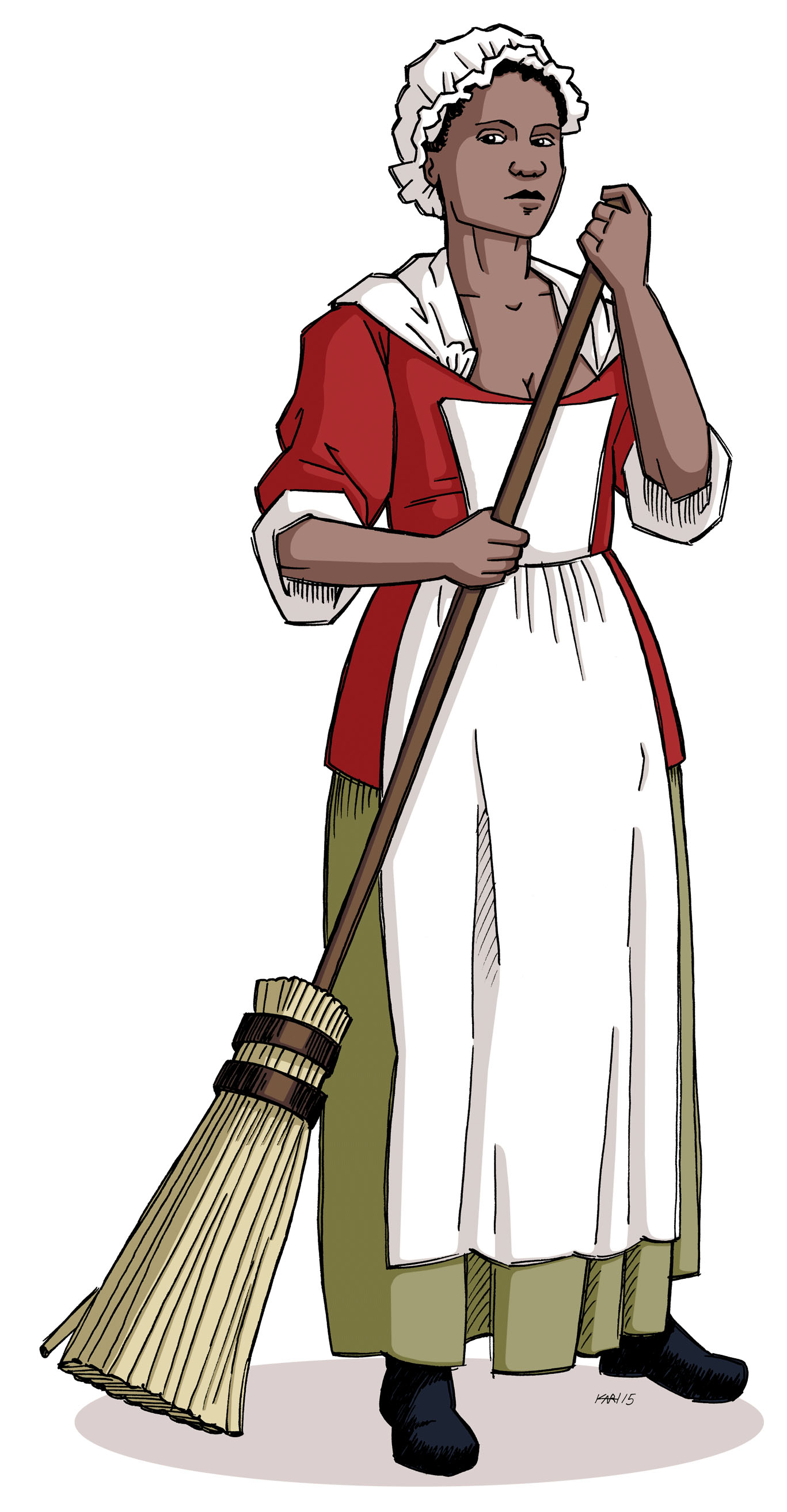 Illustration représentant l'esclave noire Marie-Josèphe-Angélique