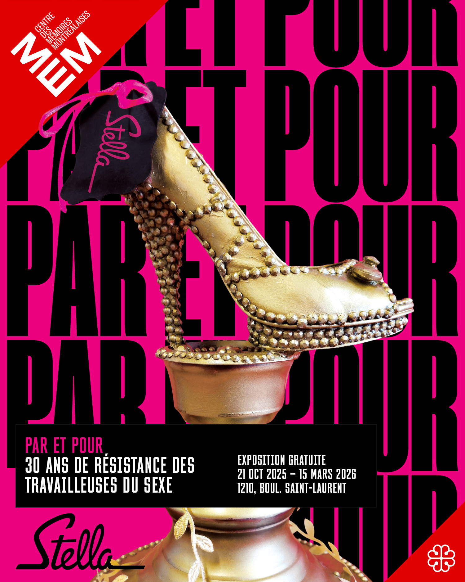 Visuel promo de l’exposition Par et pour : 30 ans de résistance des travailleuses du sexe