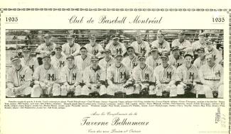 L’équipe de 1935 des Royaux de Montréal.