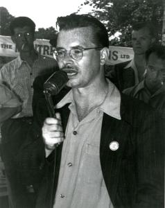 R. Kent Rowley, à Valleyfield durant la fête du travail entre 1947 et 1951.