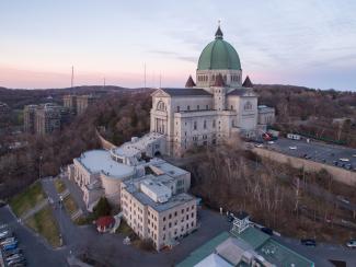 Vue aérienne de l'Oratoire Saint-Joseph