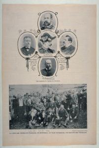 Page de Le Monde illustré montrant la fête des vétérans Français de Montréal en 1901