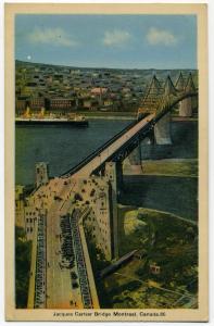 Carte postale du pont Jacques-Cartier