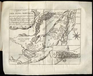 Carte de Montréal de 1777 en allemand