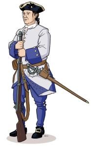 Illustration d'un soldat français