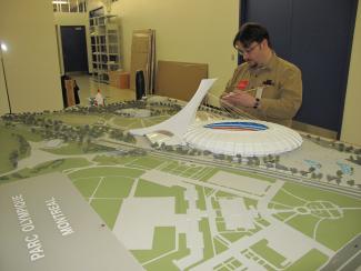 Maquette du Parc olympique de Montréal