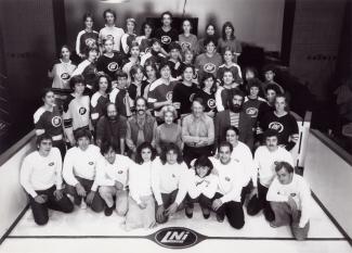 Photo de groupes de la LNI dans les années 1980.