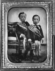 Daguerréotype des garçons de la famille Reford en 1855.