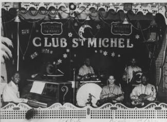 Steep Wade et son orchestre sur la scène du Club St-Michel