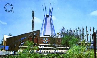 Pavillon des Indiens du Canada à Expo 67 sur l’île Notre-Dame.