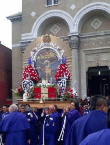 Procession religieuse du Señor de los Milagros en 2014