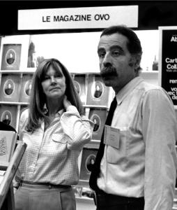 Photo de Jorge Guerra et Denyse Gérin-Lajoie au salon du livre pour Le Magazine OVO