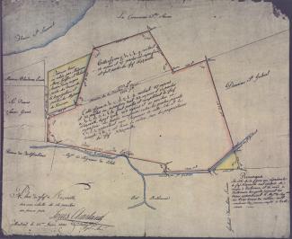 Plan du fief Nazareth en 1805