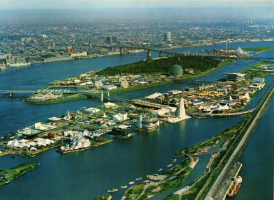 Vue aérienne du site d’Expo 67