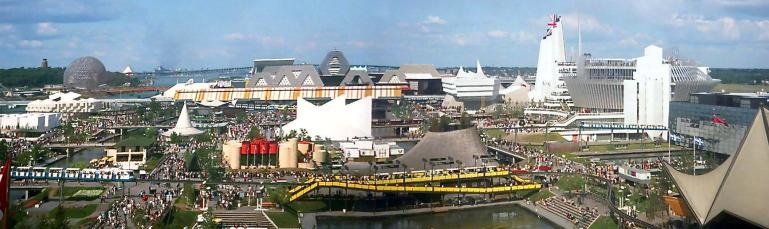 Vue panoramique du site d’Expo 67.