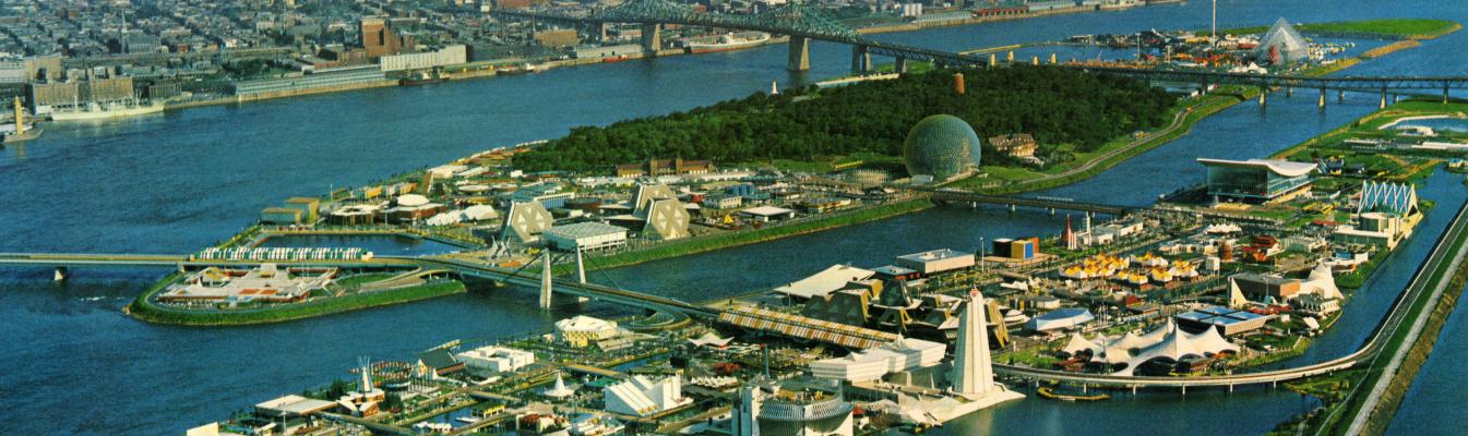 Vue aérienne du site d’Expo 67