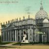 Carte postale montrant la cathédrale Saint-Jacques-le-Majeur, devenu Marie-Reine-du-Monde en 1955.