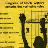 Affiche du Congrès des écrivains noirs en 1968